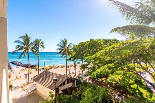 Apartamento Beachfront Studio On Waikiki Beach Ocean Views