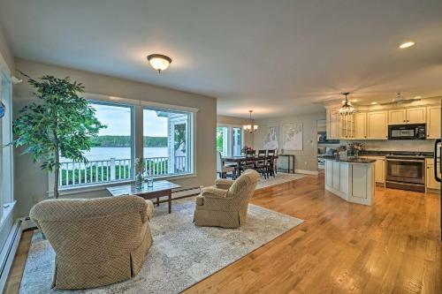 Lovely Waterfront Owls Head Home With Own Beach
