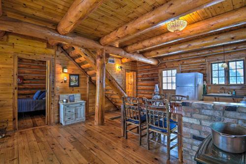 Quaint Lakefront Log Cabin With Dock And Kayaks