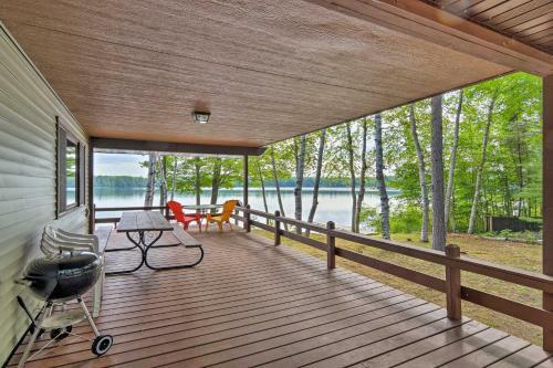 Lakefront Manistique Cabin With Private Dock And Fire Pit