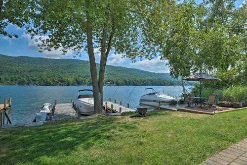 Waterfront Home On Lake George With Boat Dock!