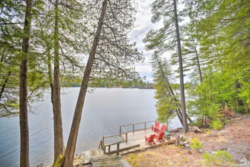 Adirondack Oasis Lake House With Dock And Deck!