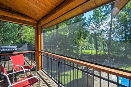 Upper Lodge Brevard Cabin On 80 Acres With Pool!