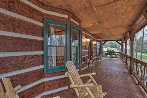 Gorgeous Log Cabin With Decks And Fireplaces!