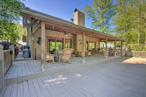 Riverfront Hayesville House With Spacious Deck!