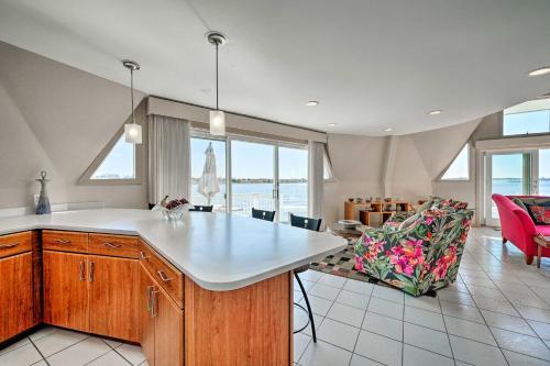 Atlantic Coast Dome Home Across From Sound With View