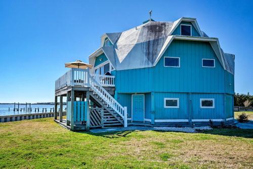 Atlantic Coast Dome Home Across From Sound With View