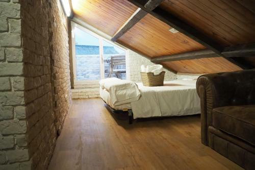 Tiny And Cute Apartment In The Roof Touching Border