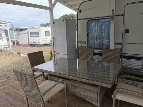 Sea Caravan On The Beach