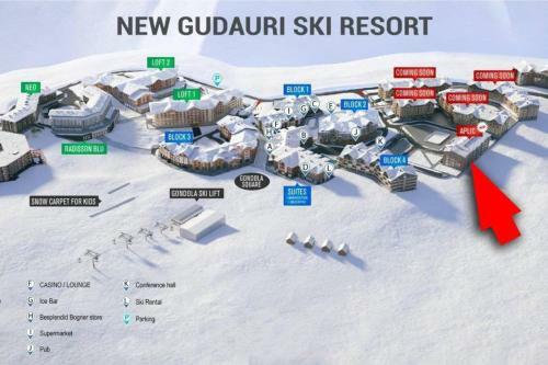 Stylish Studio Apartment For 3 In New Gudauri