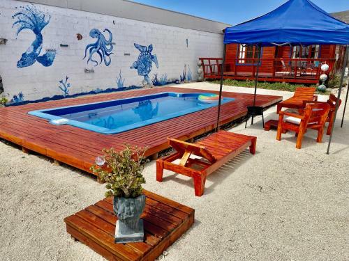 Caba�a Hermosa Con Piscina