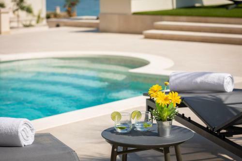 Beachfront Villa Anemona With Pool