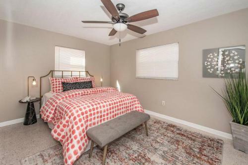 Heated Pool Home 5 Minutes From Beach, Sleeps 8!