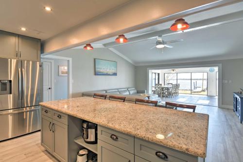 Updated Waterfront Escape With Dock And Fire Pit