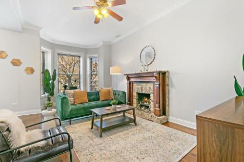 Apartamento 3br Cozy Fireplace Full Kitchen Walk To Red Line