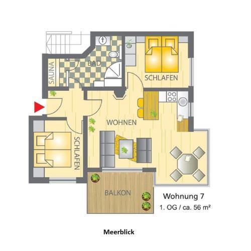 Apartamento Ferienwohnung Windrose 7