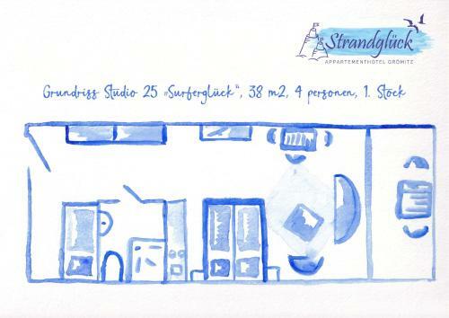 Apartamento Studio 25 "surfergl�ck" Mit Meerblick