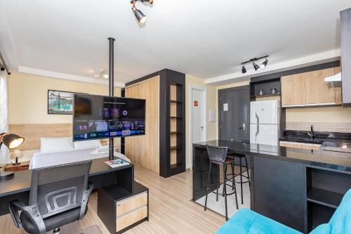 Apartamento Moderno E Tranquilo - Studio No Centro - Ayn031