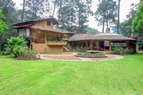 Country House In The Woods With River