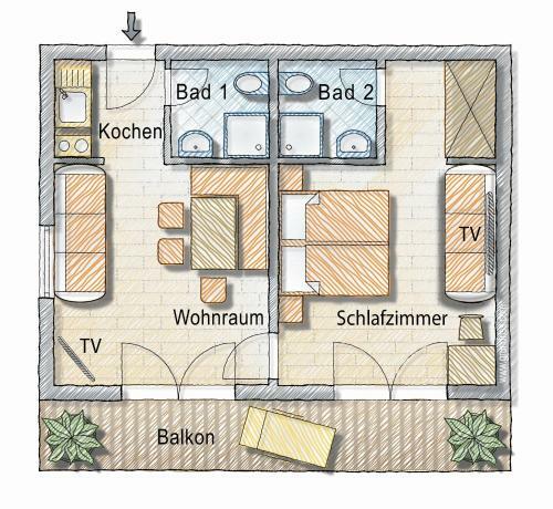 Apartamento Haus Bartlm�