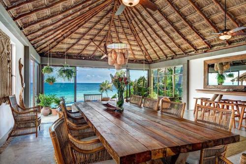 Beachfront Mira Del Mar Villa In Tulum Beach!
