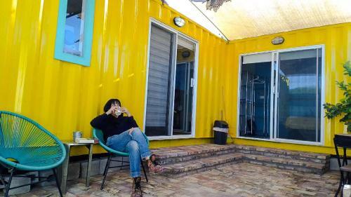 Yellow Submarine Container House By Cgglamping