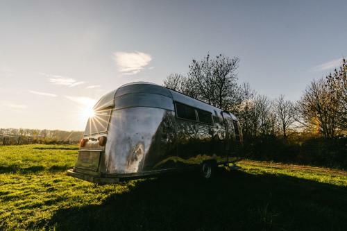 Silver Airstream Glamping & Rental