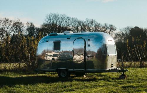 Silver Airstream Glamping & Rental
