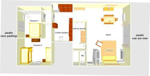Apartamento Beau 3 Pi�ces Plage de Gigaro, Wifi