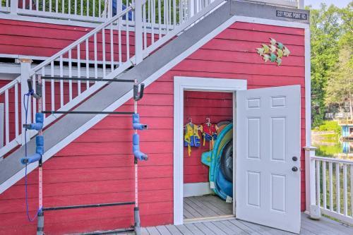 Unique Lake Lure Hideaway With Dock, Waterslide