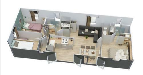 Location Bassin D'arcachon Mobil-home - Camping 6 � 8 Pers