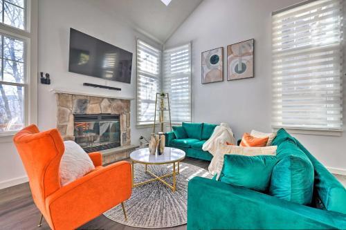 Modern-chic Tannersville Townhome With Deck!