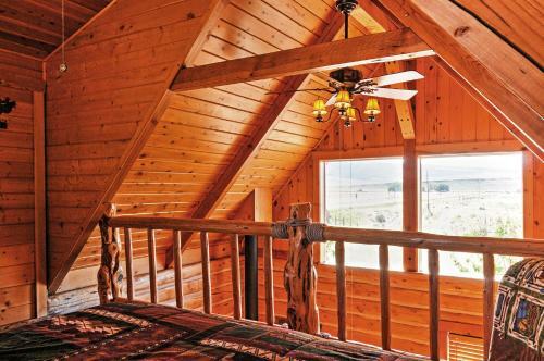 Remote Antimony Log Cabin With Green Meadow Views!