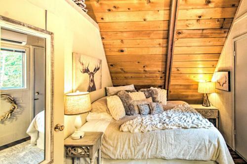 Family A-frame Cabin With Fireplace And Bunk Room