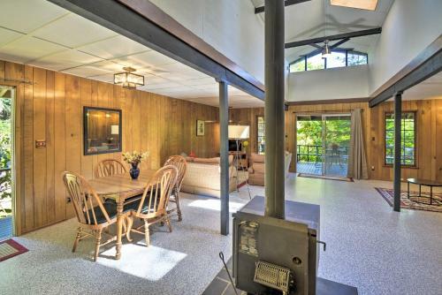 Japanese Teahouse With Wraparound Deck And Garden View
