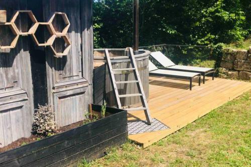 La Cabane Des Vignes Avec Spa Nordique