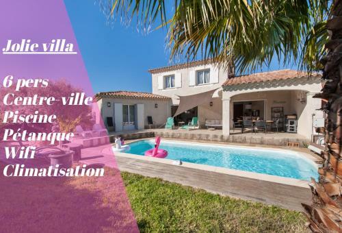 Villa Deidi�re 6pers/piscine/p�tanque/clim