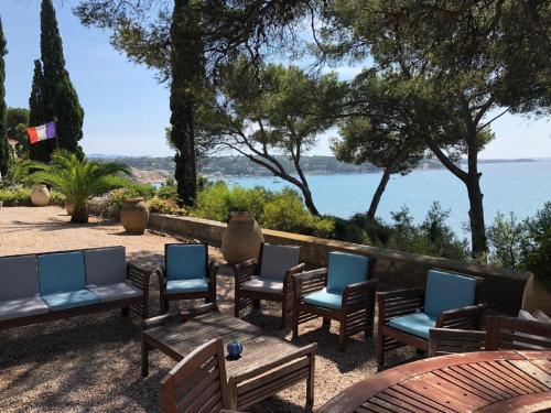 Sea-view Holiday Home In Sanary-sur-mer With Private Pool