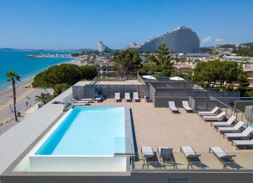 Apartment Sea Side Rooftop Swimming Pool Between Antibes And Nice