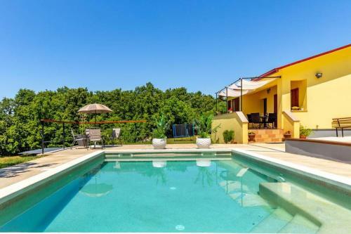 Sunny Yellow House With A Pool