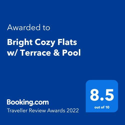 Apartamento Bright Cozy Flats W/ Terrace & Pool