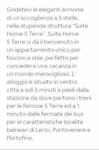 Apartamento Suite Home 5 Terre
