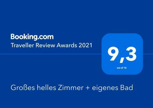 Gro�es Helles Zimmer + Eigenes Bad