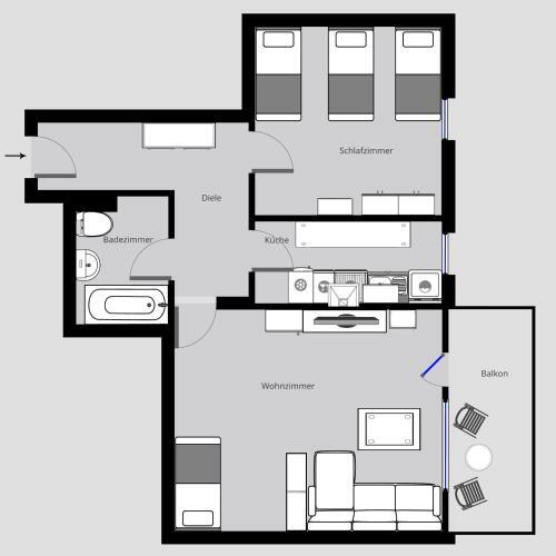 Apartamento Gem�tliche Ferienwohnung Mit Smart-tv