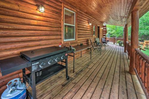 Updated Manistique Log Cabin, Yard And Fire Pit