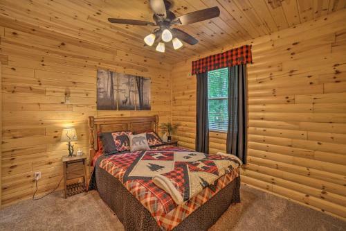 Updated Manistique Log Cabin, Yard And Fire Pit
