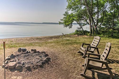 Waterfront Leech Lake Cabin With Dock, Fire Pit
