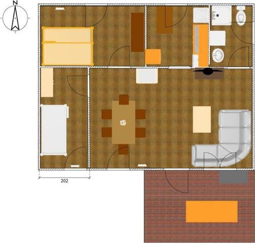 Ferienhaus Am Badesee Sch�nsee Bungalow 12