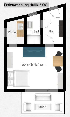 Apartamento Ferienwohnung Hallix