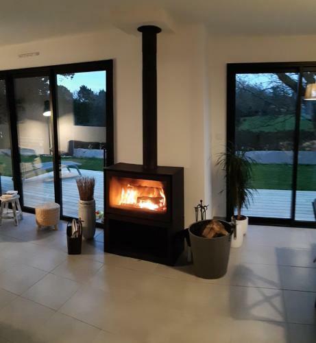 Cote Mer Cheminee 400 M de La Plage 4 V�los
